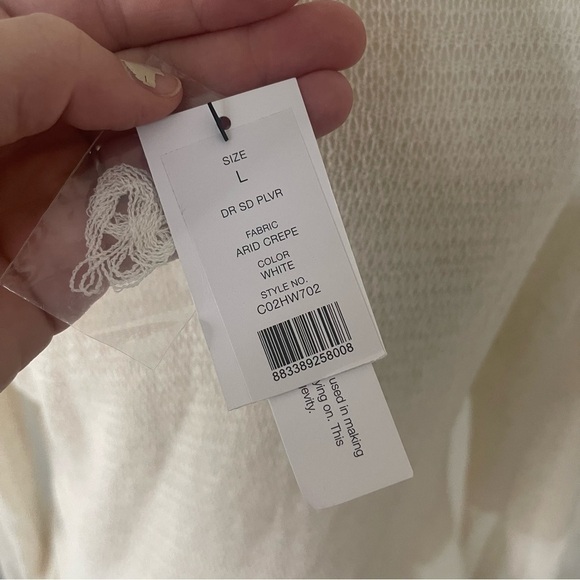 Helmet Lang NWT Asymmetrical Cream Sweater Large - Picture 4 of 9